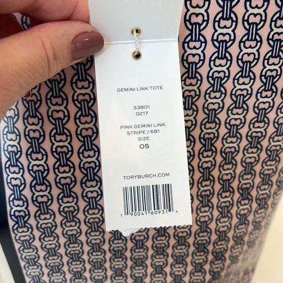 NWT Tory Burch Gemini Link Tote in Pink - Picture 4 of 15